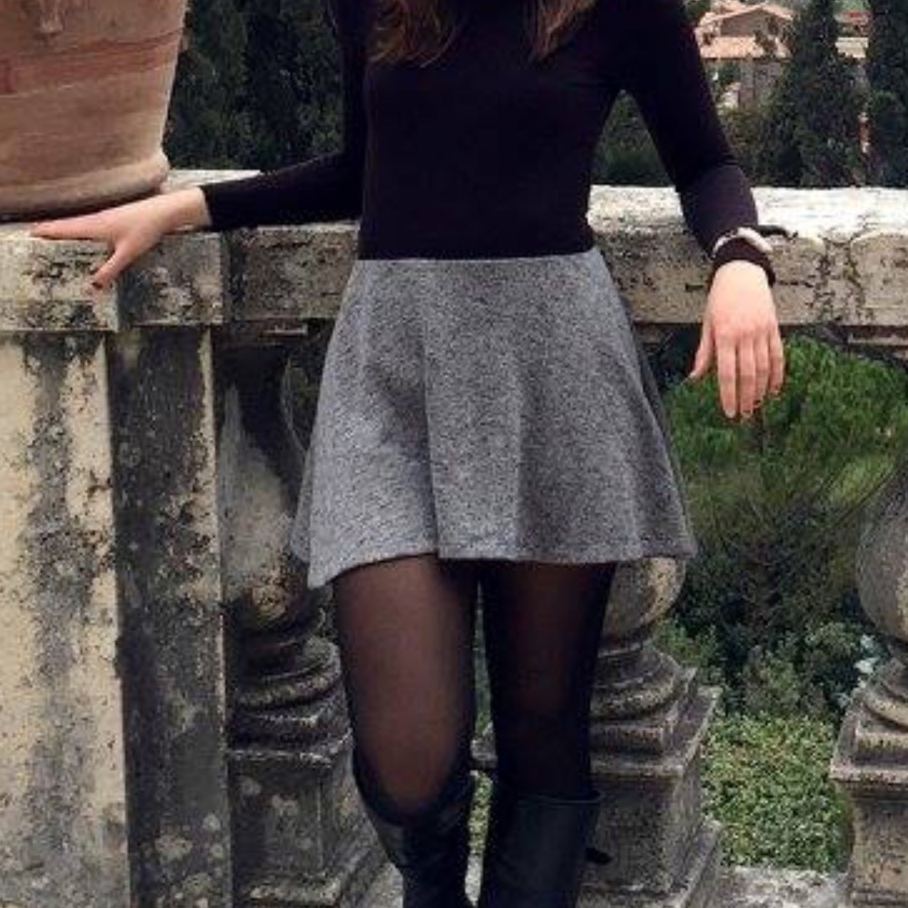 Zara Soft Warm Flowy Skirt